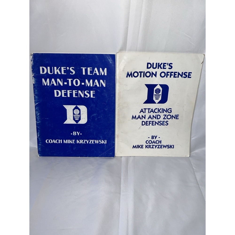 RARE VTG Lot Duke's Team Motion Offense Mike Krzyzewski Basketball Coaching Book